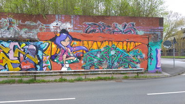 Graffiti Wall - Photo by TagHagel - Sir, one, essen (2017)