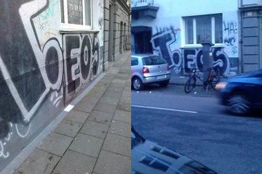 Graffiti Bombing - Photo by TagHagel - Teos, Köln, Cologne