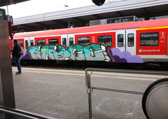 Graffiti Train - Photo by TagHagel - Krice, bfm, efoi (2017)