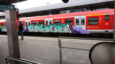 Graffiti Train - Photo by TagHagel - Krice, bfm, efoi (2017)