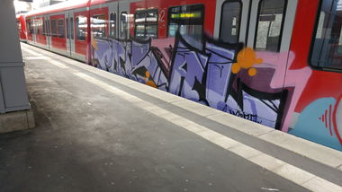 Graffiti Train - Photo by TagHagel - Gunner, Gunr, pokal (2017)