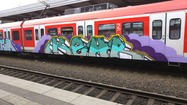 Graffiti Train - Photo by TagHagel - Krice, bfm, efoi (2017)