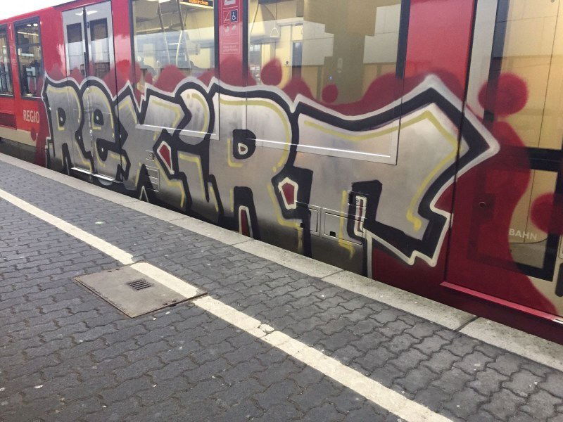Graffiti Train - Photo by TagHagel - Rexirt, Köln, Cologne (2017)