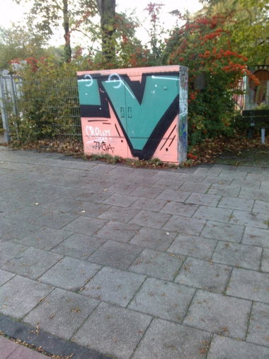 Graffiti Bombing in Essen - Photo by TagHagel - TV, TVS, Tv's (2014)