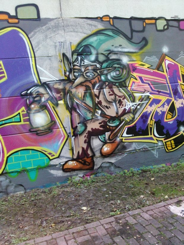 Graffiti Wall in Essen - Photo by TagHagel - Dwarf, Zwerg, Character (2014)