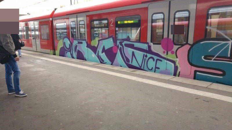 Graffiti Train - Photo by TagHagel - ibes, nice, soren (2017)