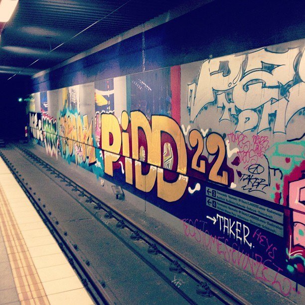 Graffiti Bombing - Photo by TagHagel - PIDD, 22, Taker