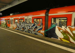 Graffiti Train - Photo by TagHagel - abm, asek, s9 (2017)