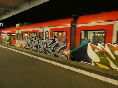 Graffiti Train - Photo by TagHagel - abm, asek, s9 (2017)