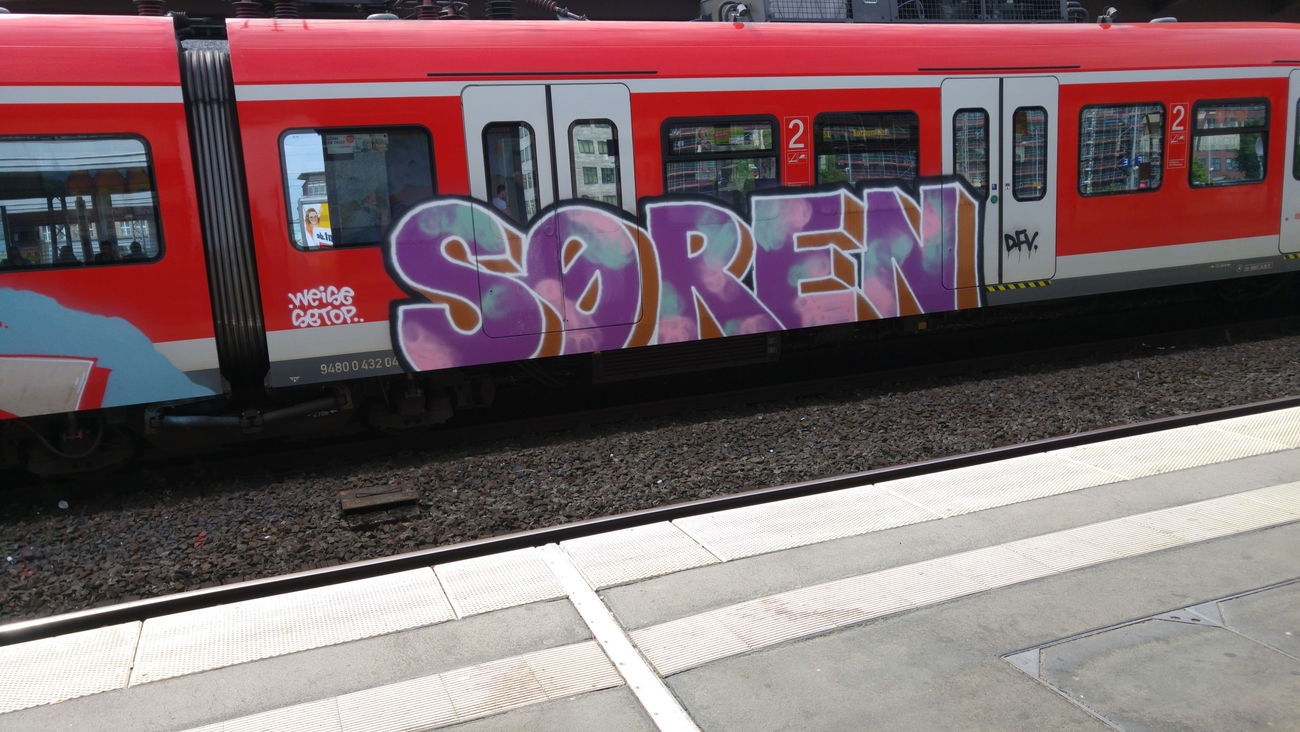 Graffiti Train - Photo by TagHagel - Setop, weise, soren (2017)
