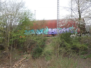Graffiti Train - Photo by TagHagel - freight, oberhausen (2017)