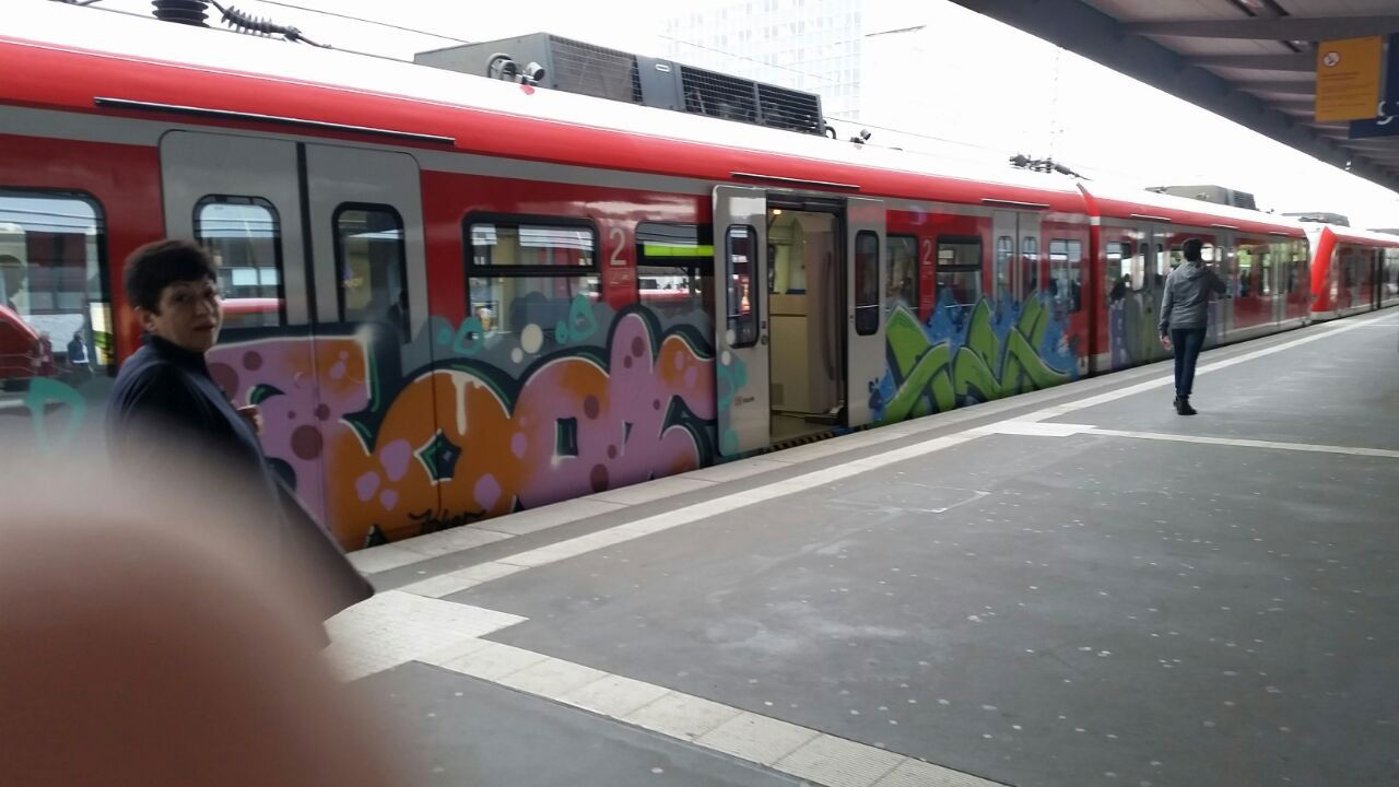 Graffiti Train - Photo by TagHagel - Essen (2015)