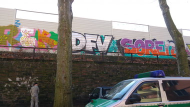 Graffiti Wall - Photo by TagHagel - Soren, Sören, DFV (2016)