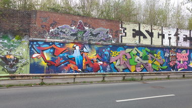 Graffiti Wall - Photo by TagHagel - shat, shad, shet (2017)