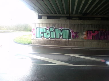 Graffiti Bombing - Photo by TagHagel - foim, home, köln