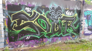 Graffiti Wall - Photo by TagHagel - Sodr, soda, essen (2017)