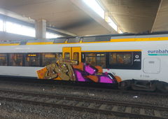 Graffiti Train - Photo by TagHagel - Mote, epsc, düsseldorf (2018)