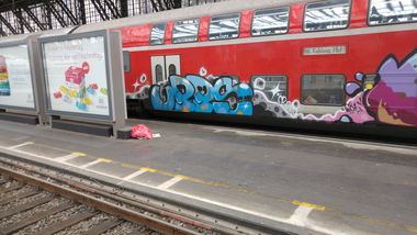 Graffiti Train - Photo by TagHagel - upps, feucht (2017)