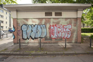 Graffiti Bombing - Photo by TagHagel - ILOVEYOU, uboot