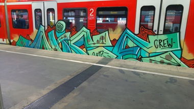 Graffiti Train - Photo by TagHagel - Nice, Crew, Köln (2017)