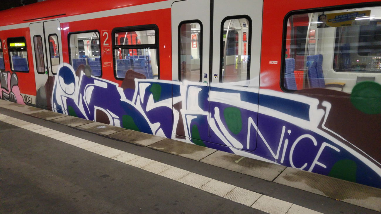 Graffiti Train - Photo by TagHagel - Ibes, nice (2017)