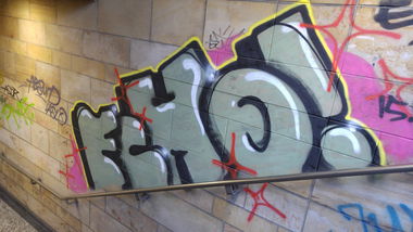 Graffiti Bombing - Photo by TagHagel - Echo, echos, mülheim (2017)