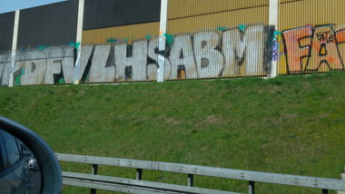 Graffiti Wall - Photo by TagHagel - DFV, LHS, ABM (2015)