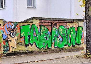 Graffiti Wall - Photo by TagHagel - TV, TVS, True