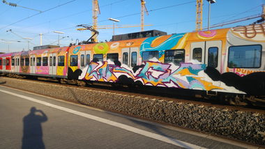 Graffiti Train - Photo by TagHagel - Krice, luck, ? (2017)