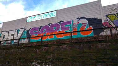 Graffiti Wall - Photo by TagHagel - DFV, Soren, Sören (2016)