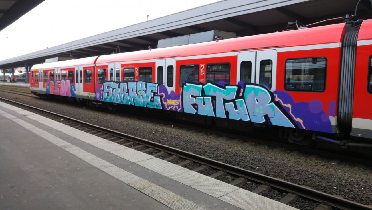 Graffiti Train - Photo by TagHagel - Krice, bfm, efoi (2017)