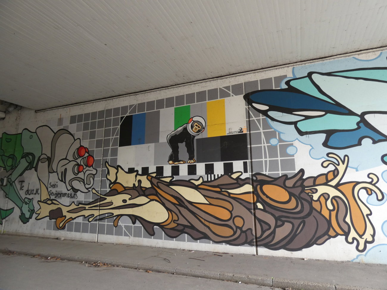 Graffiti Wall - Photo by TagHagel - affe, ape, character