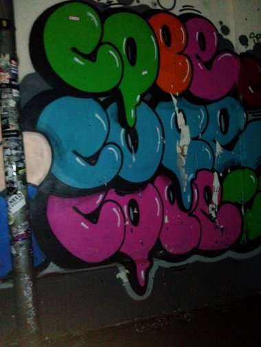 Graffiti Wall - Photo by TagHagel - cope, cope2, Köln