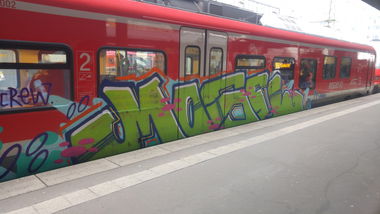 Graffiti Train - Photo by TagHagel - Mosel (2018)