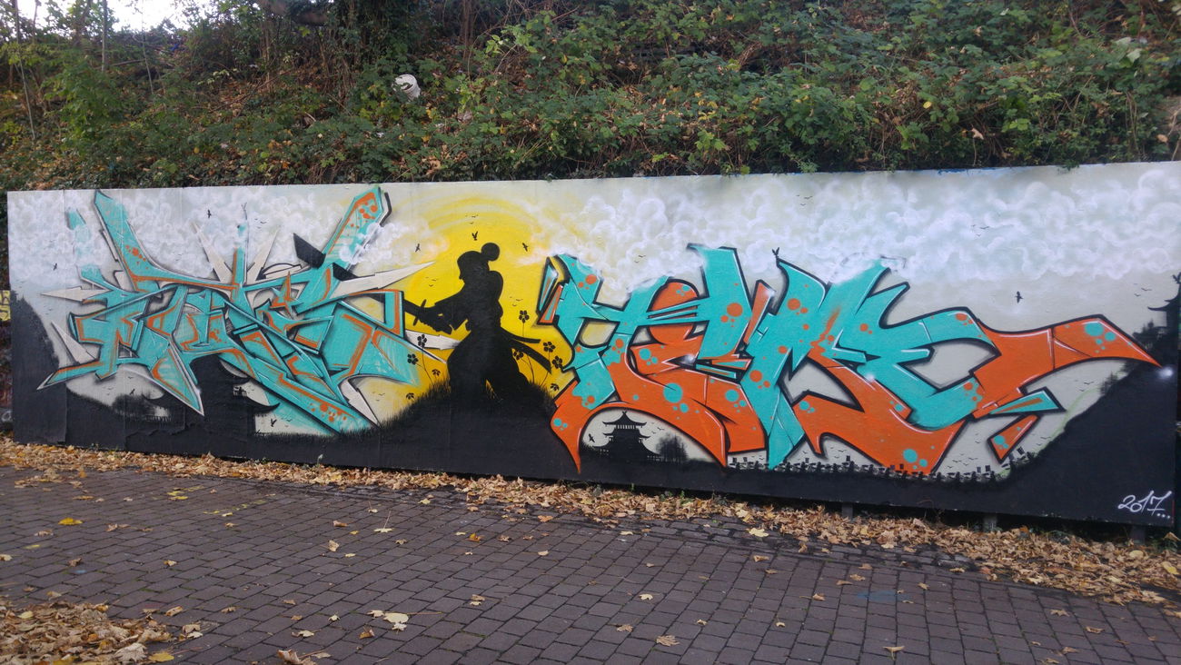 Graffiti Wall - Photo by TagHagel - Blutig, time, bl (2017)