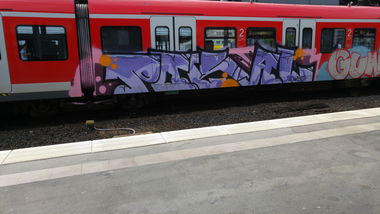 Graffiti Train - Photo by TagHagel - Gunner, Gunr, pokal (2017)