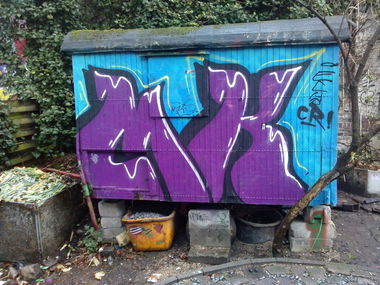 Graffiti Bombing - Photo by TagHagel - mk, mad, kids