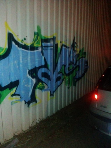 Graffiti Bombing in Essen - Photo by TagHagel - TVS, TV, Essen (2014)