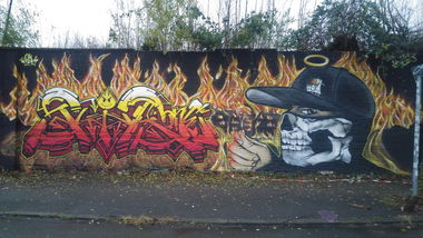 Graffiti Wall - Photo by TagHagel - Sir, sirone, pilz (2017)