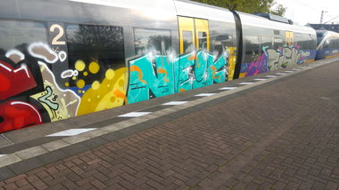 Graffiti Train - Photo by TagHagel - Niek, essen (2017)