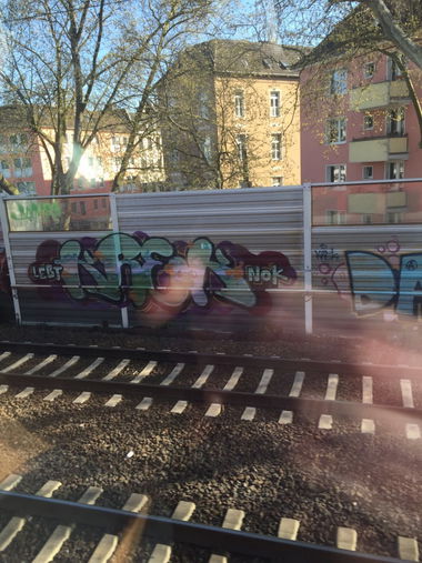 Graffiti Bombing - Photo by TagHagel - Lebt, Krek, Nok