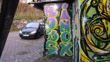 Graffiti Photo by TagHagel - Boobs, inox, echo (2017)
