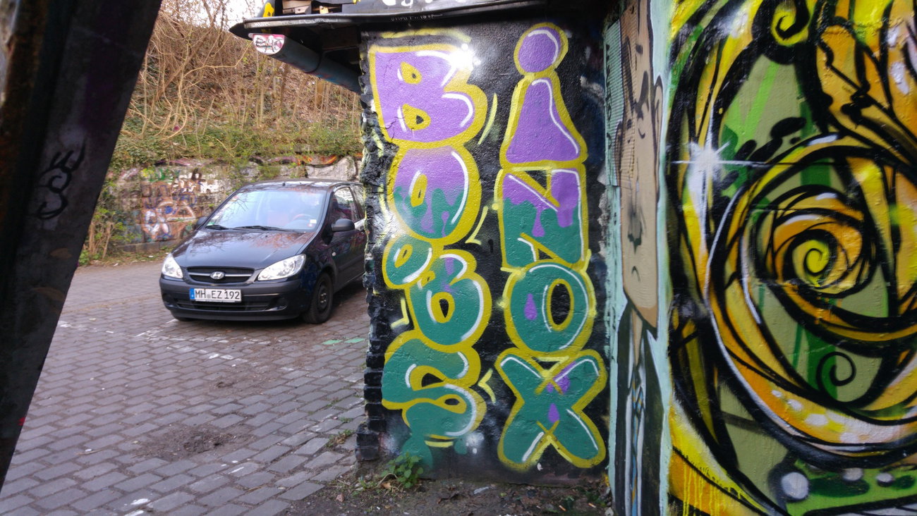 Graffiti Photo by TagHagel - Boobs, inox, echo (2017)