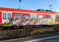 Graffiti Train - Photo by TagHagel - Krice, hacf, köln (2017)