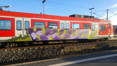 Graffiti Train - Photo by TagHagel - Krice, hacf, köln (2017)