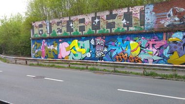 Graffiti Wall - Photo by TagHagel - Jbcb, essen, jukebox (2017)