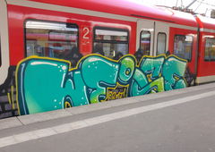 Graffiti Wall - Photo by TagHagel - setop, hub, weise (2017)