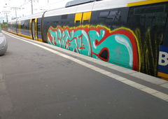 Graffiti Train - Photo by TagHagel - Bigos, hs, dg (2017)