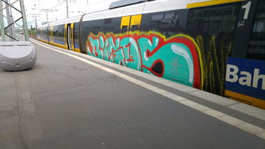 Graffiti Train - Photo by TagHagel - Bigos, hs, dg (2017)