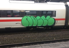 Graffiti Train - Photo by TagHagel - Moses, taps, essen (2017)